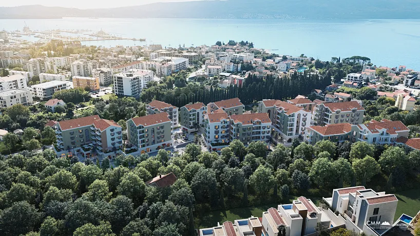 Wohnungen in neuem Komplex in Tivat